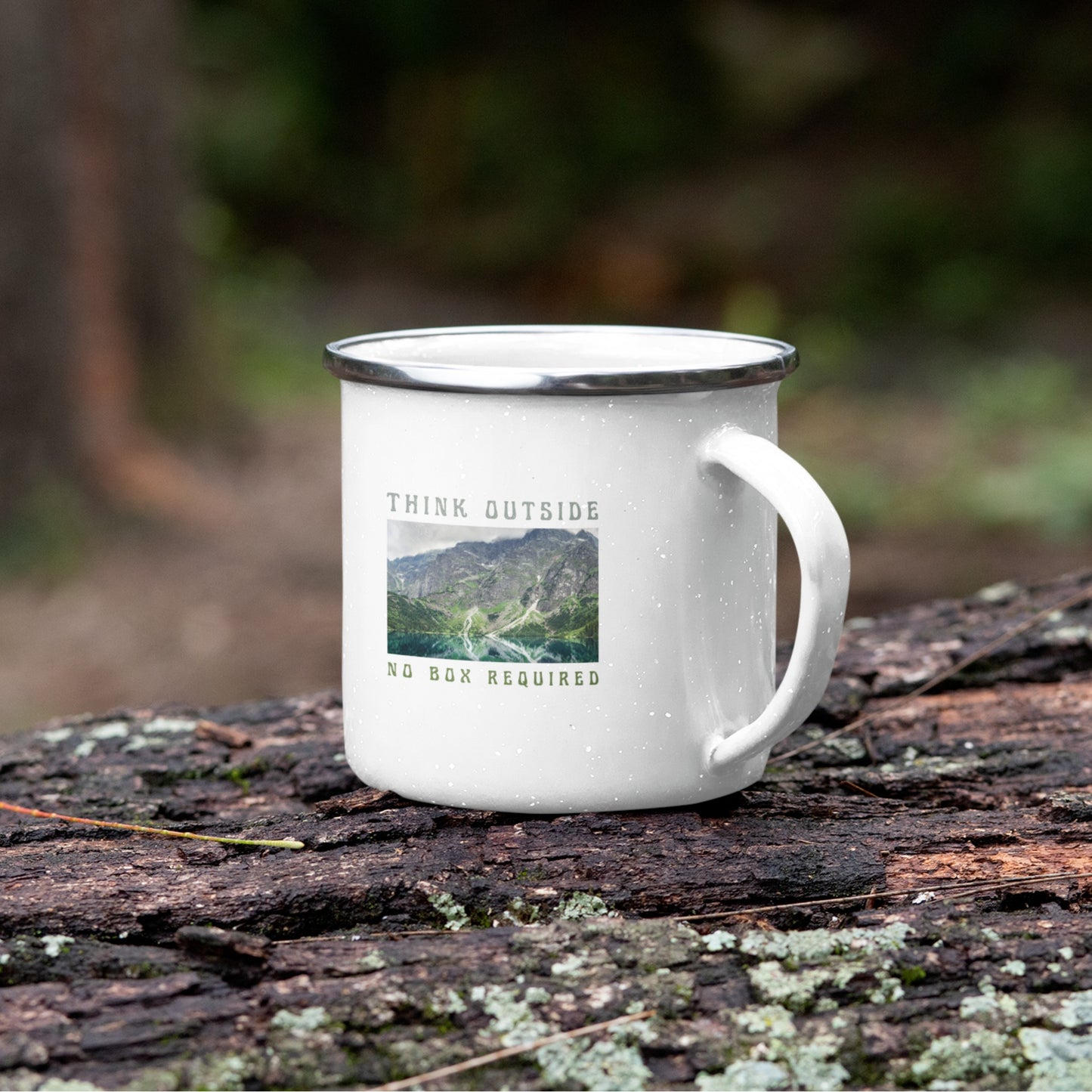 best camping mug think outside no box required enamel mug