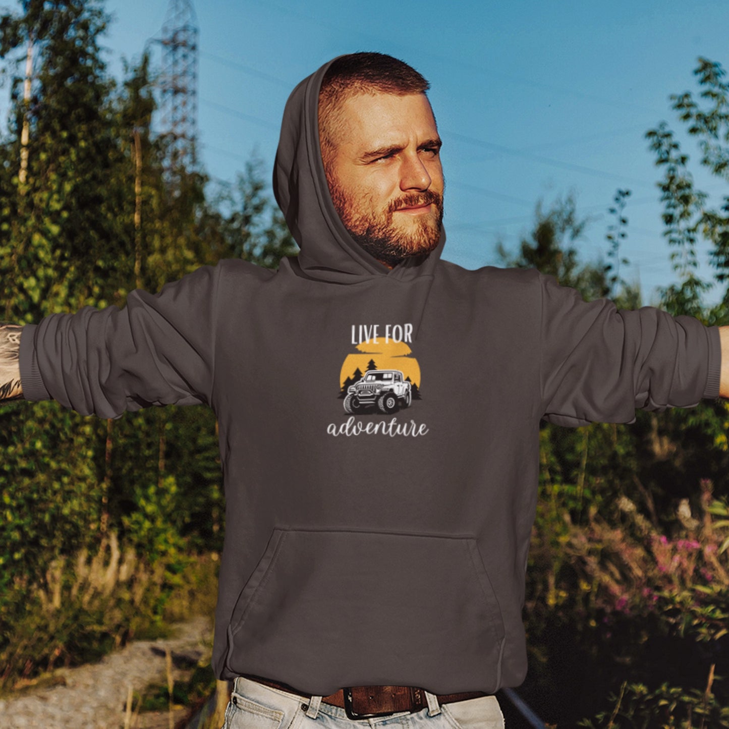 overland clothing hoodie live for adventure man