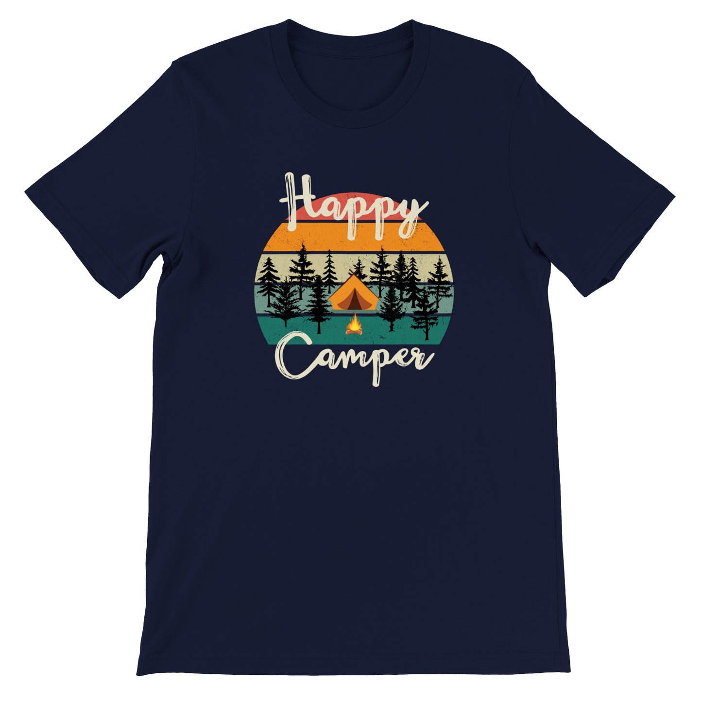 overland clothing tshirt happy camper mockup navy