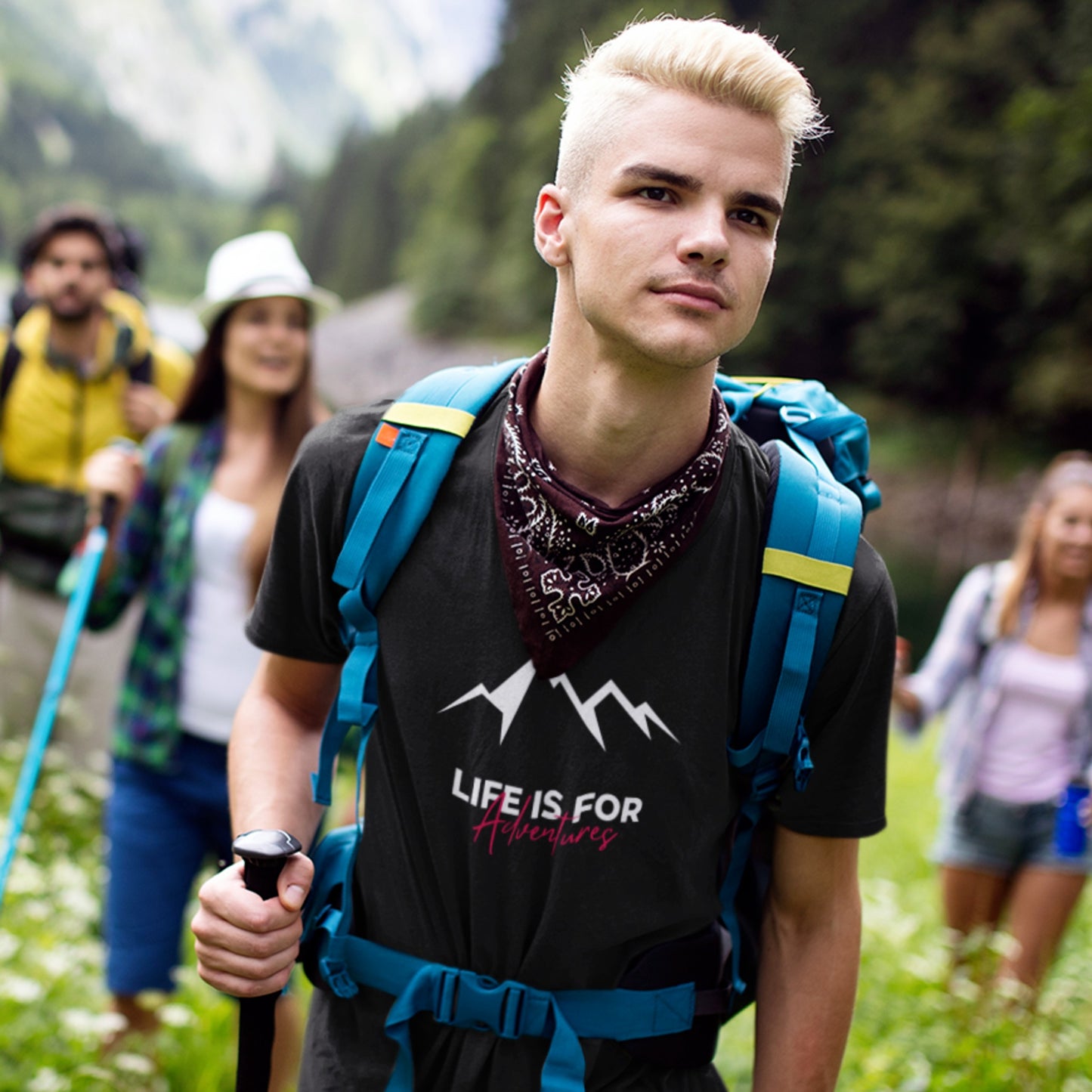 overland clothing tshirt life is for adventures hiker