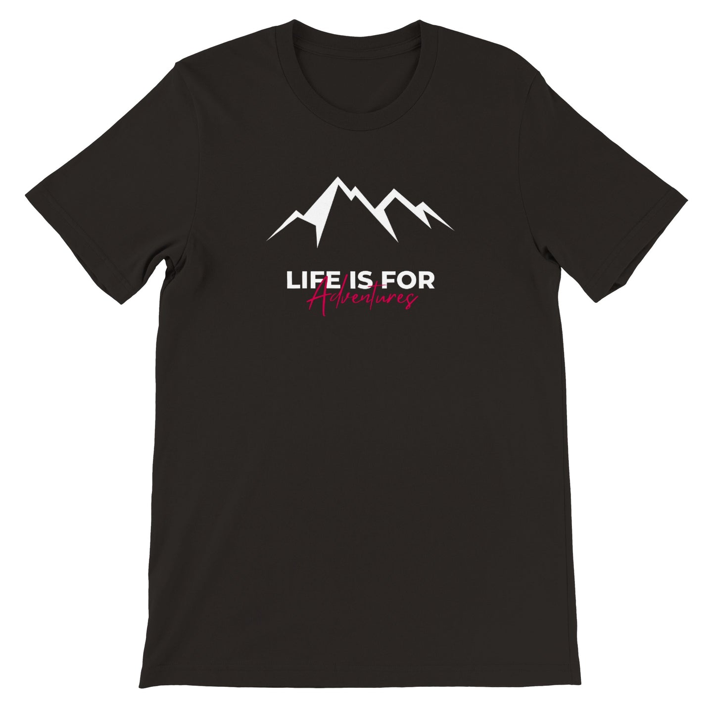 overland clothing tshirt life is for adventures mockup black