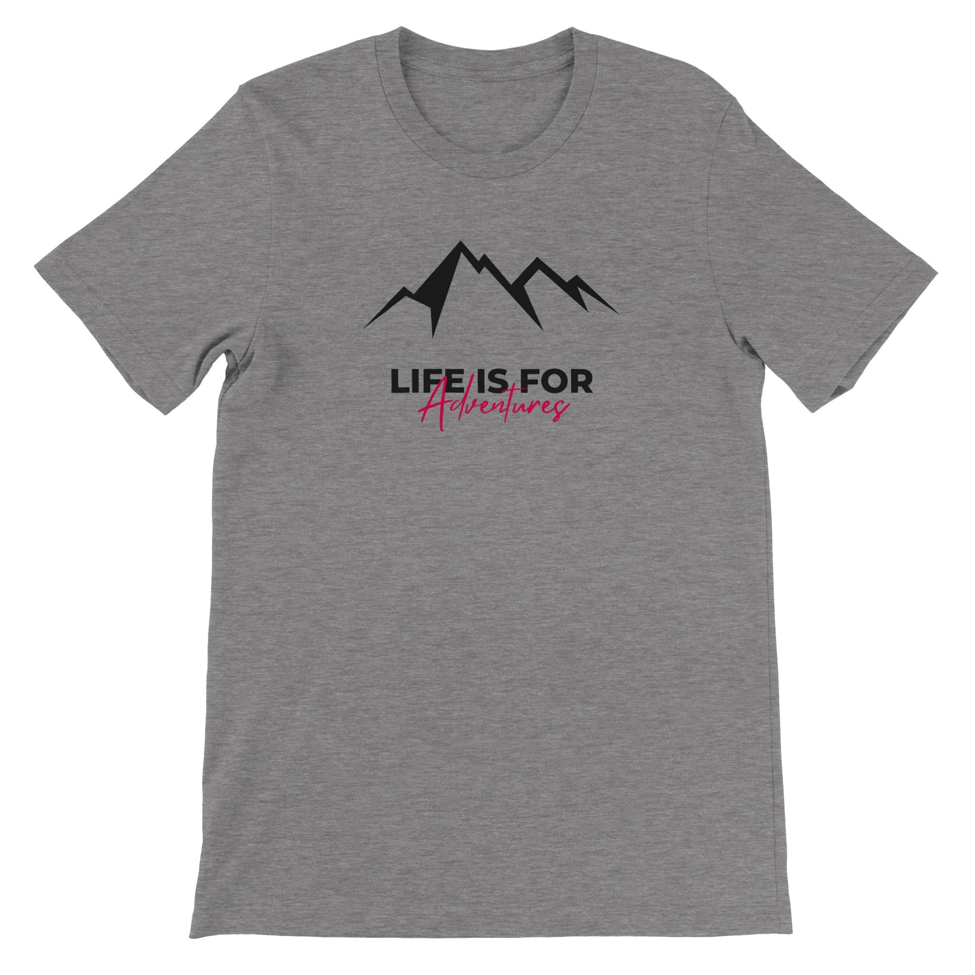 overland clothing tshirt life is for adventures mockup gray heather