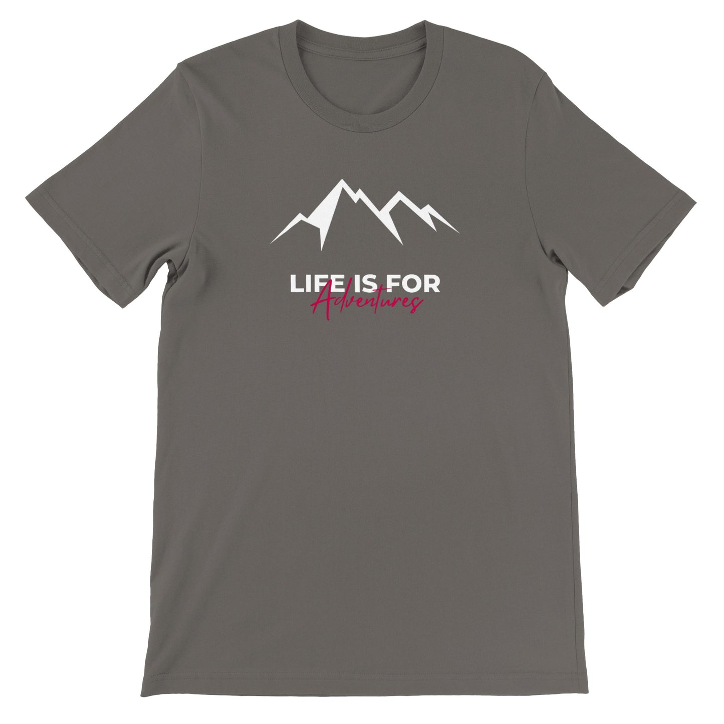 overland clothing tshirt life is for adventures mockup gray