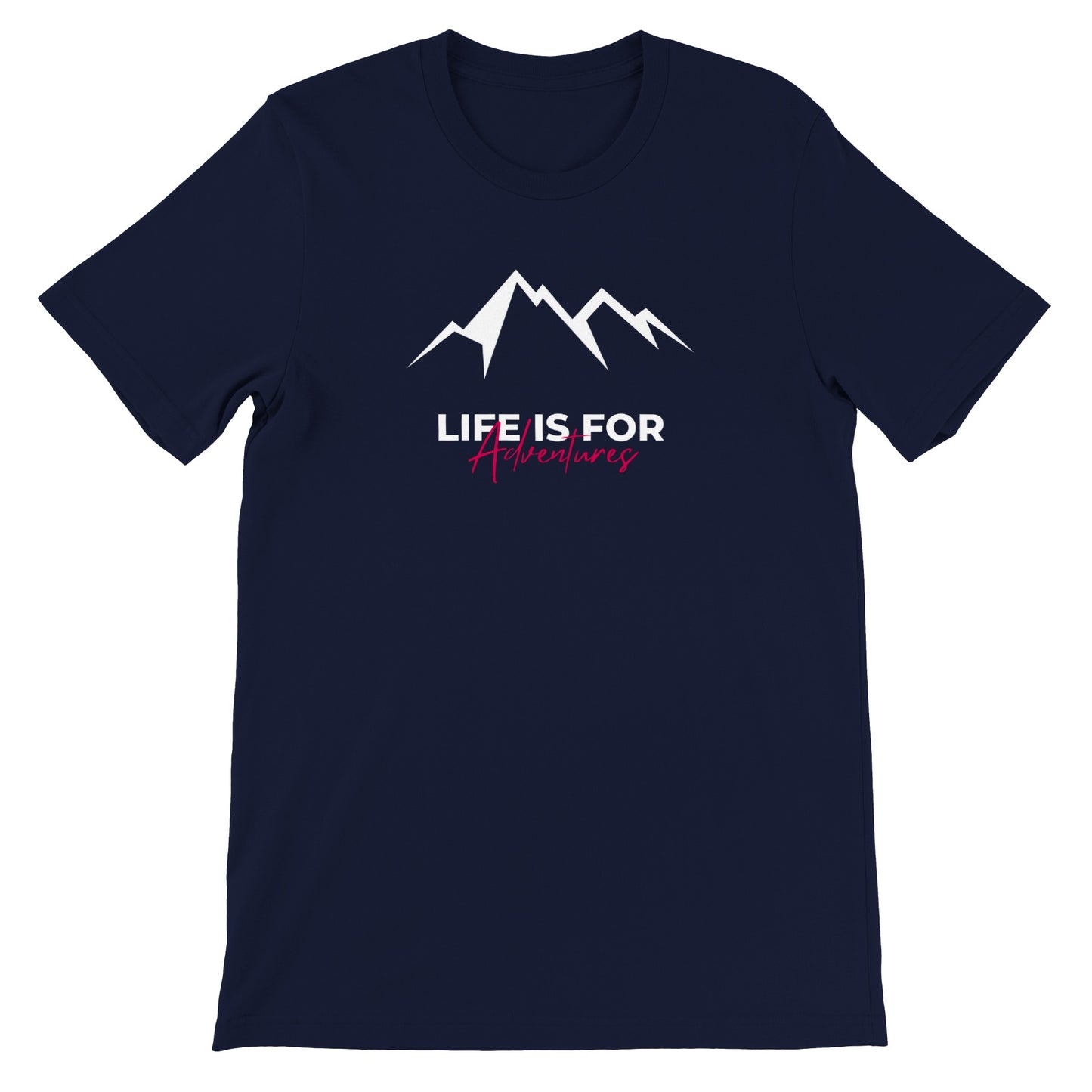 overland clothing tshirt life is for adventures mockup navy