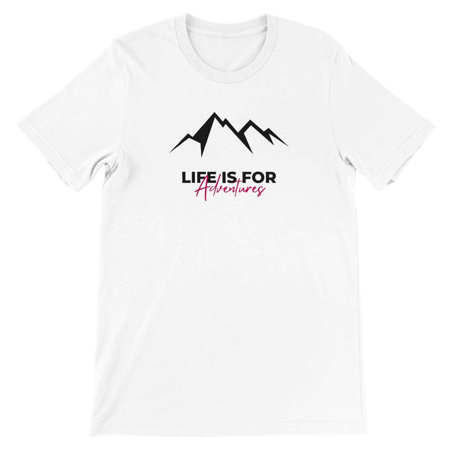 overland clothing tshirt life is for adventures mockup white