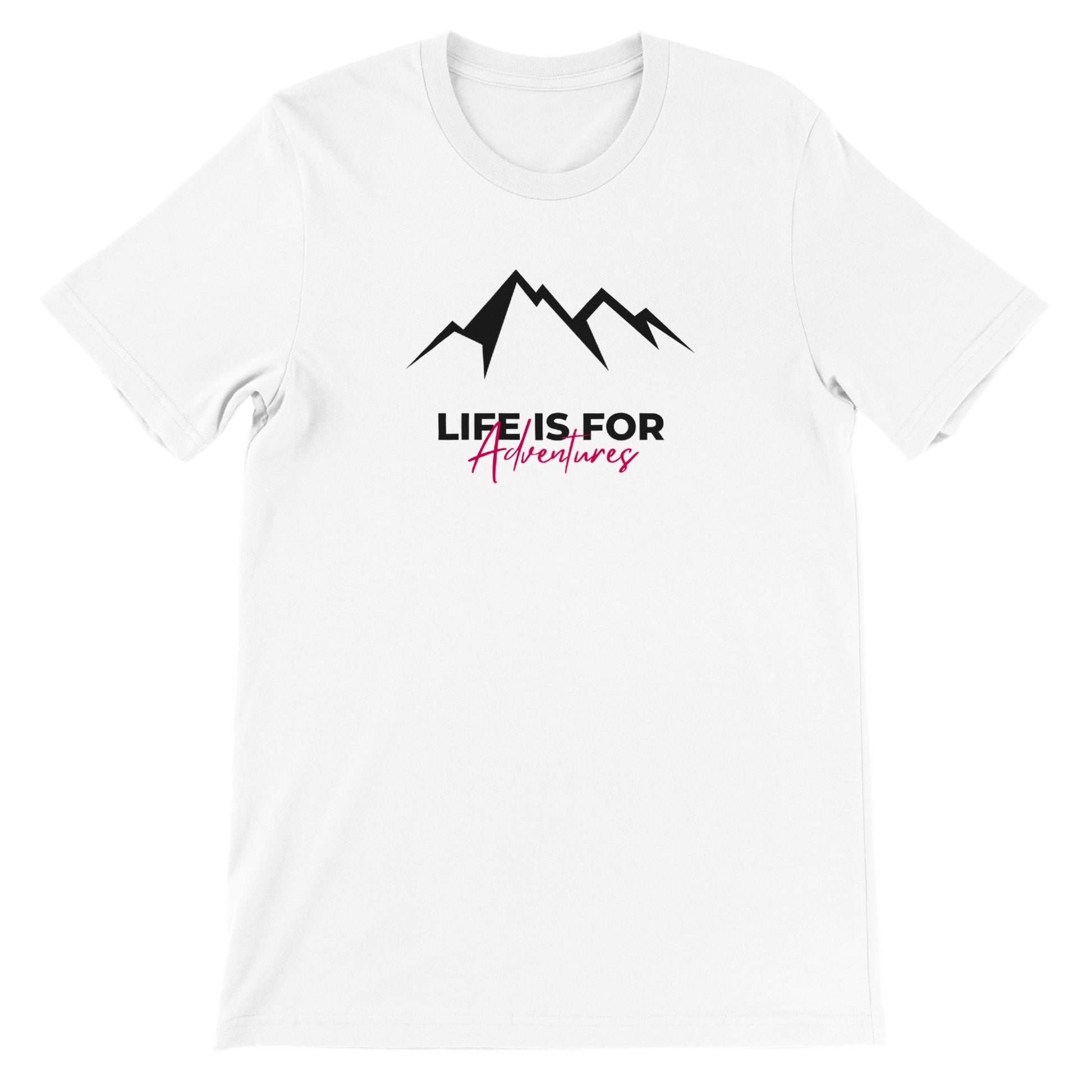 overland clothing tshirt life is for adventures mockup white