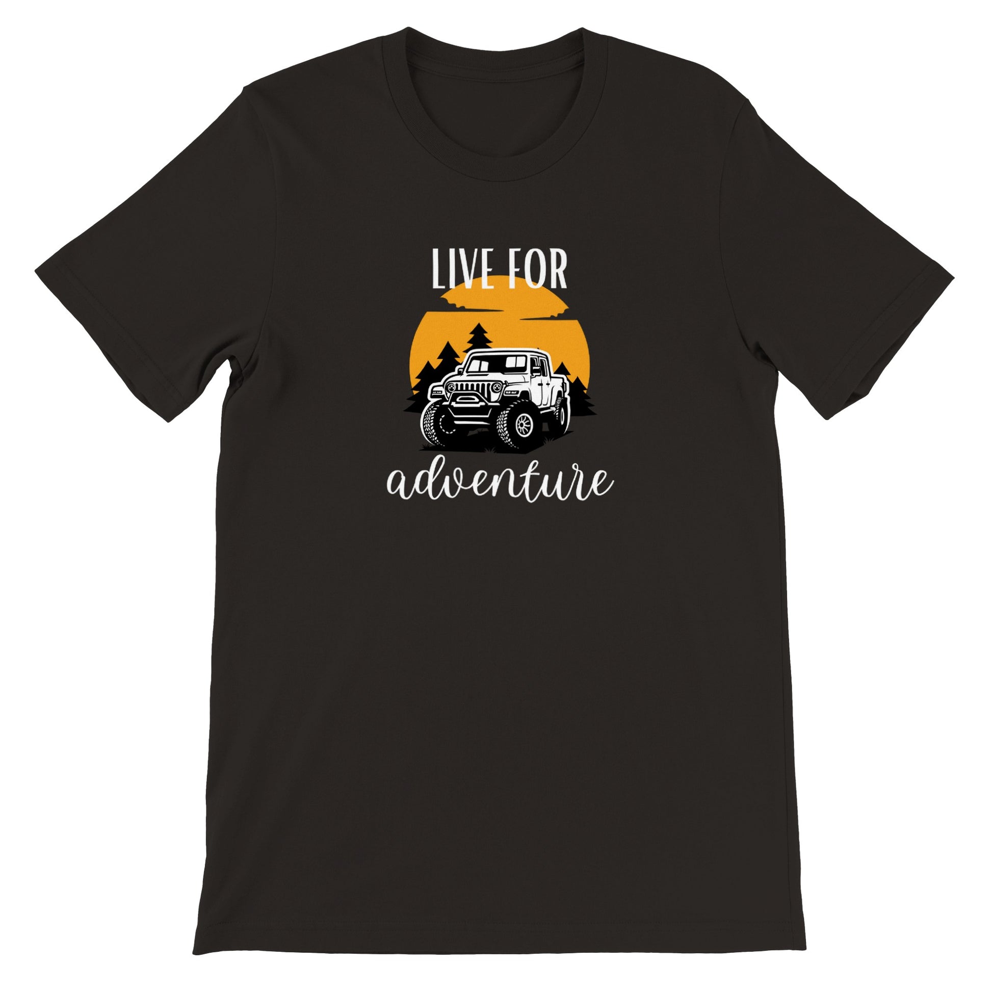 overland clothing tshirt live for adventure mockup black