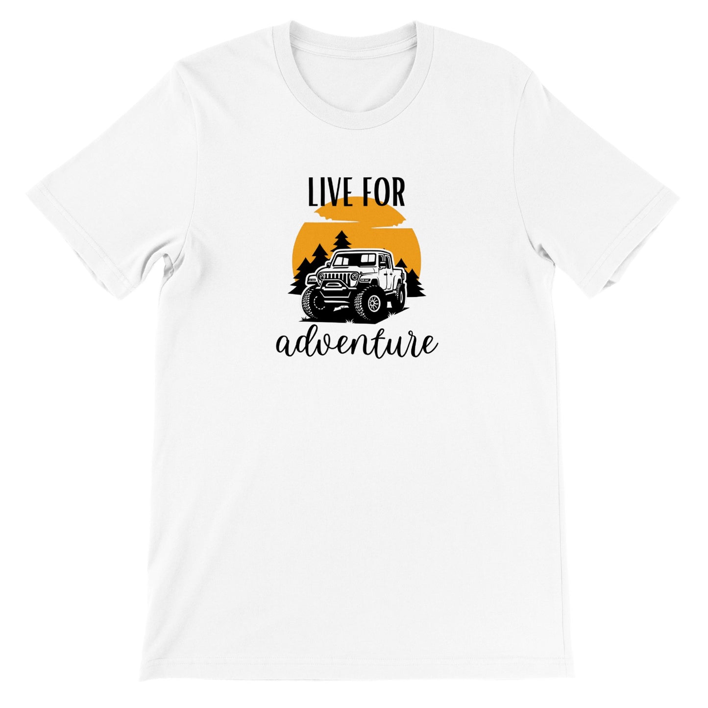 overland clothing tshirt live for adventure mockup white