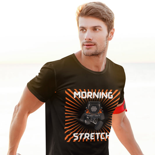 overland clothing tshirt morning stretch man