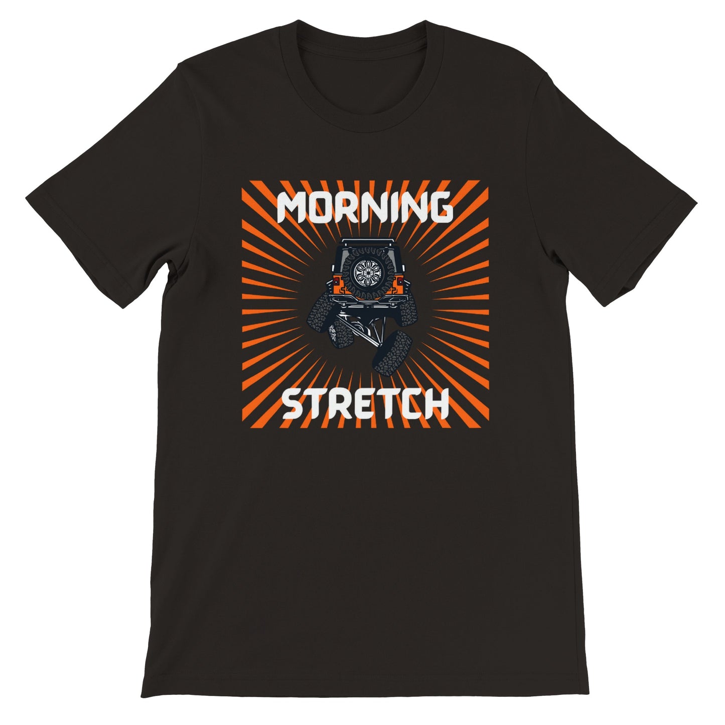 overland clothing tshirt morning stretch mockup black