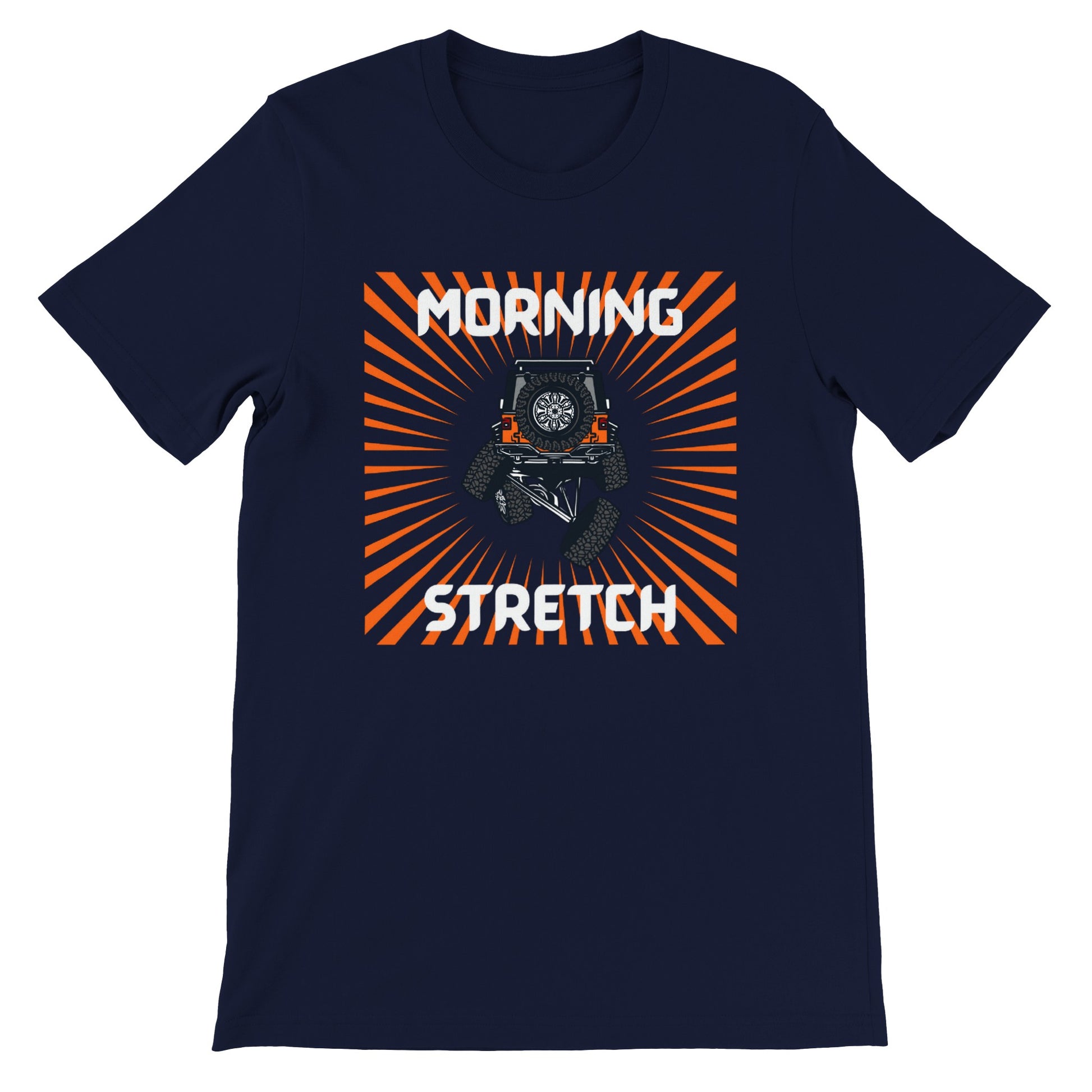 overland clothing tshirt morning stretch mockup navy