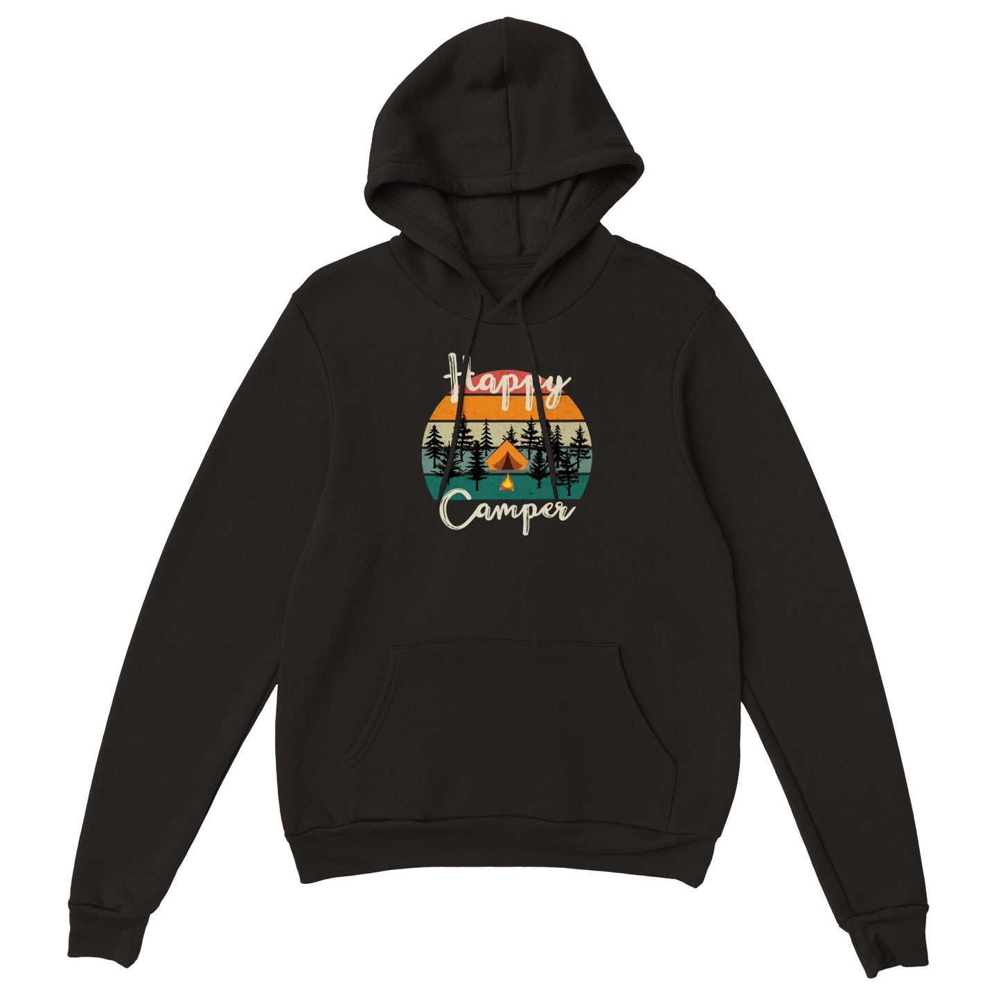 overland clothing hoodie happy camper mockup black