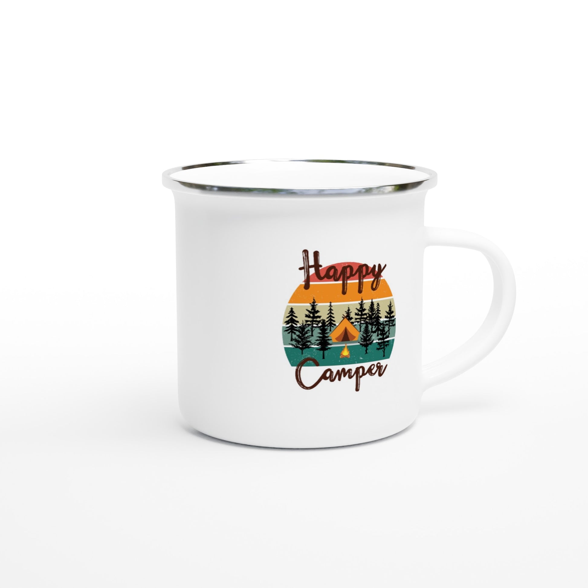 best camping mug happy camper enamel mug