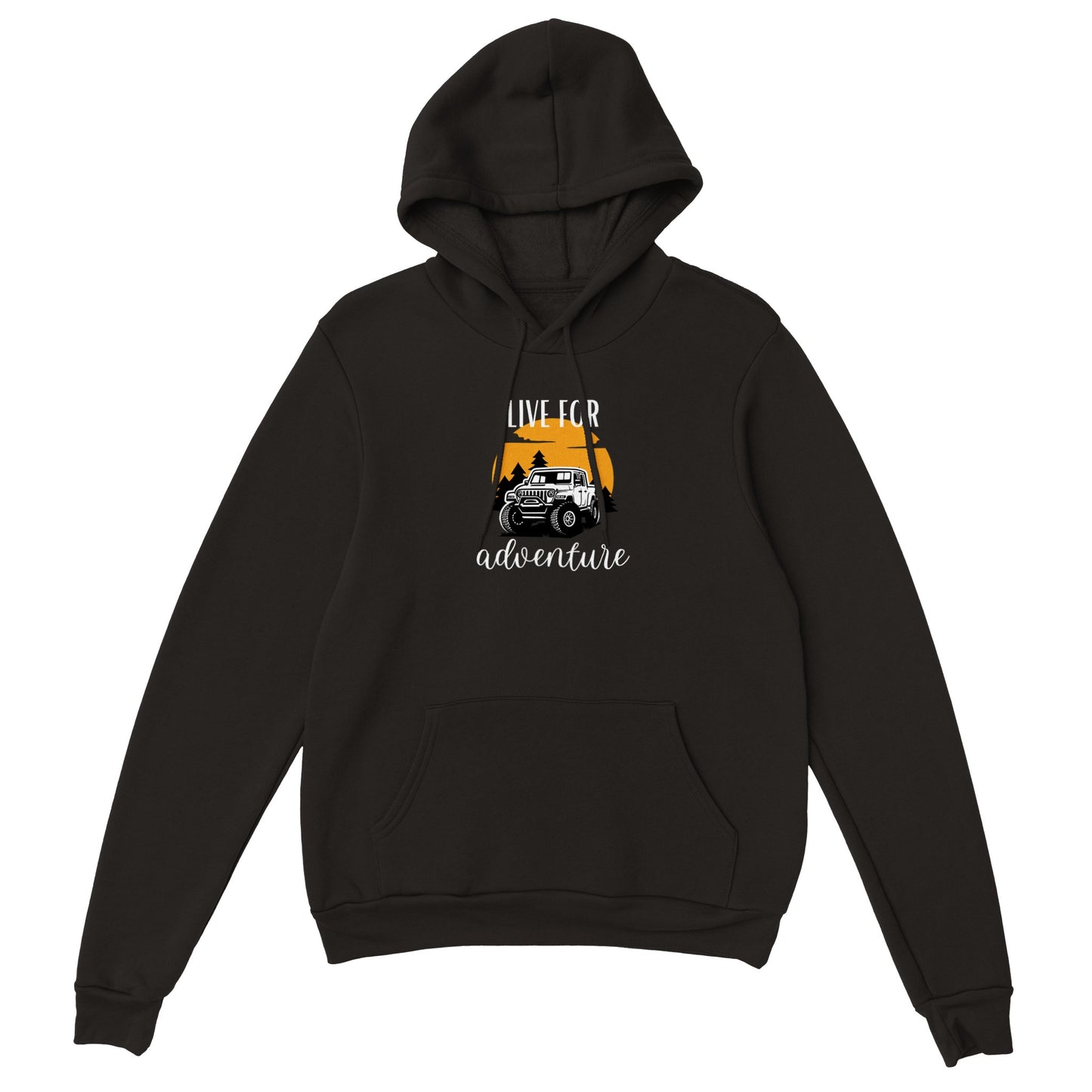 overland clothing hoodie live for adventure black mockup