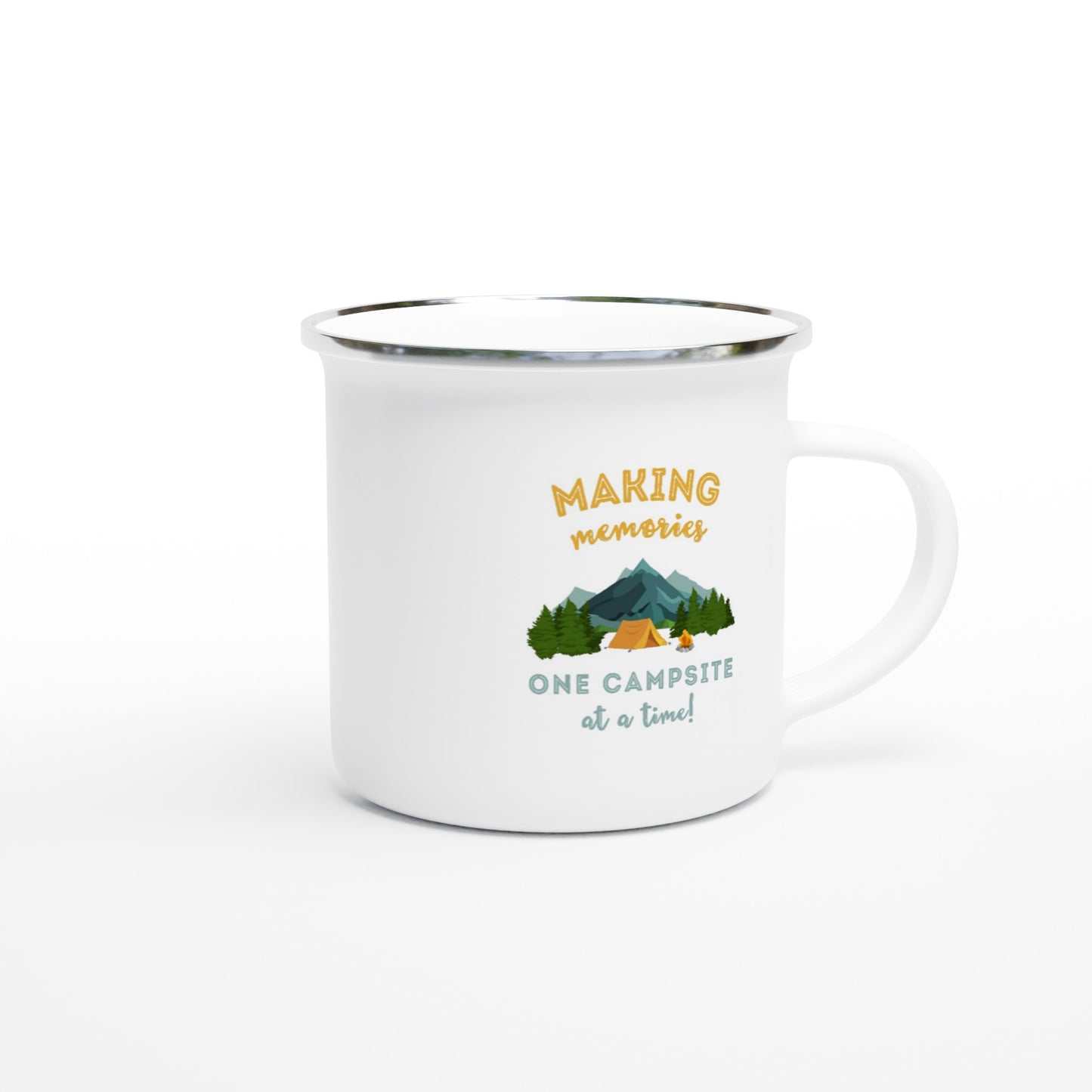 best camping mug making memories one campsite at a time enamel mug