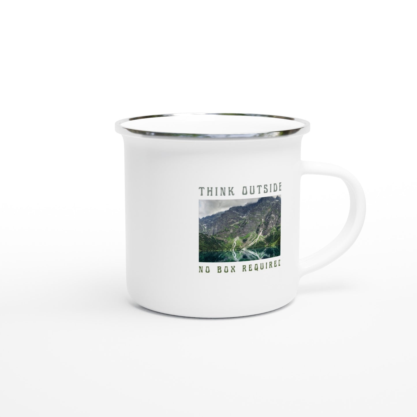 best camping mug think outside no box required enamel mug