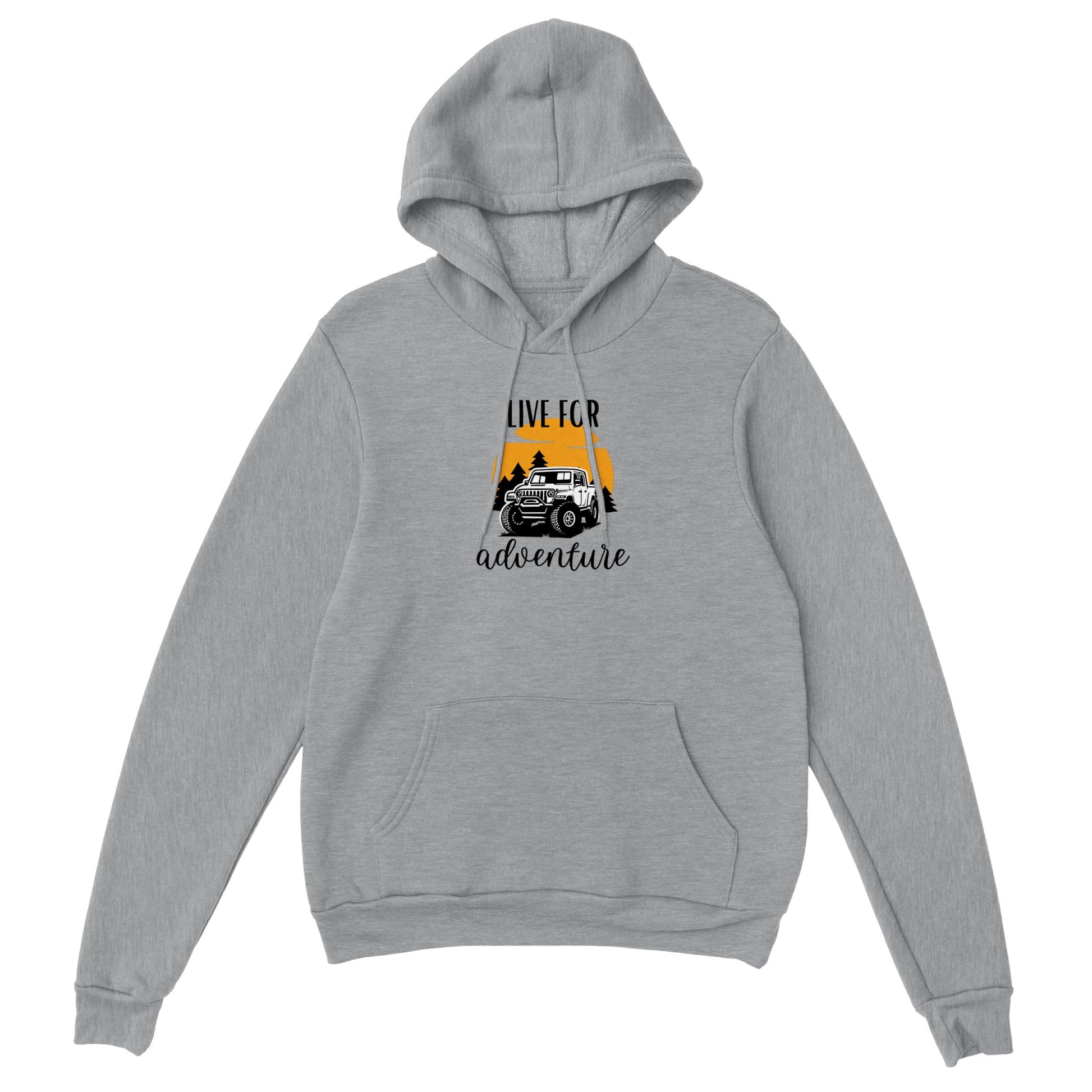 overland clothing hoodie live for adventure  grey heather mockup