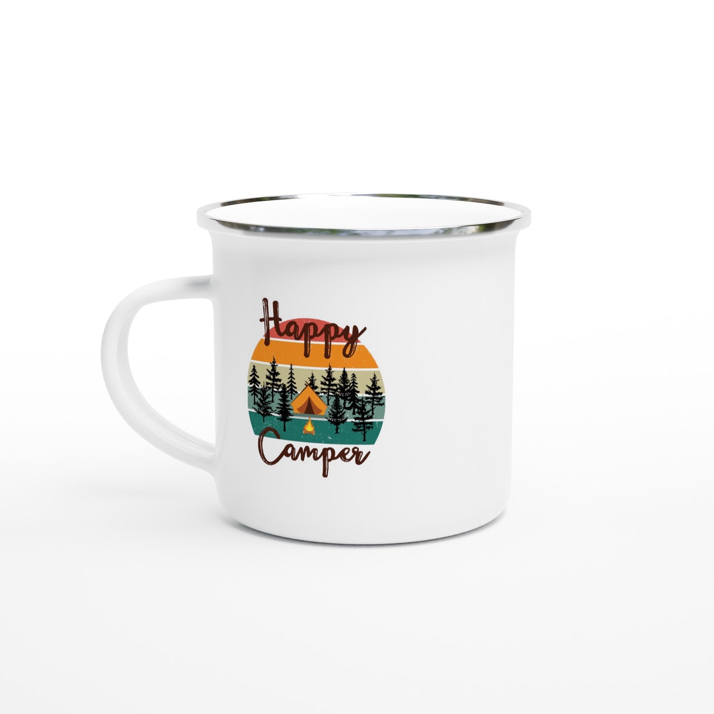 best camping mug happy camper enamel mug