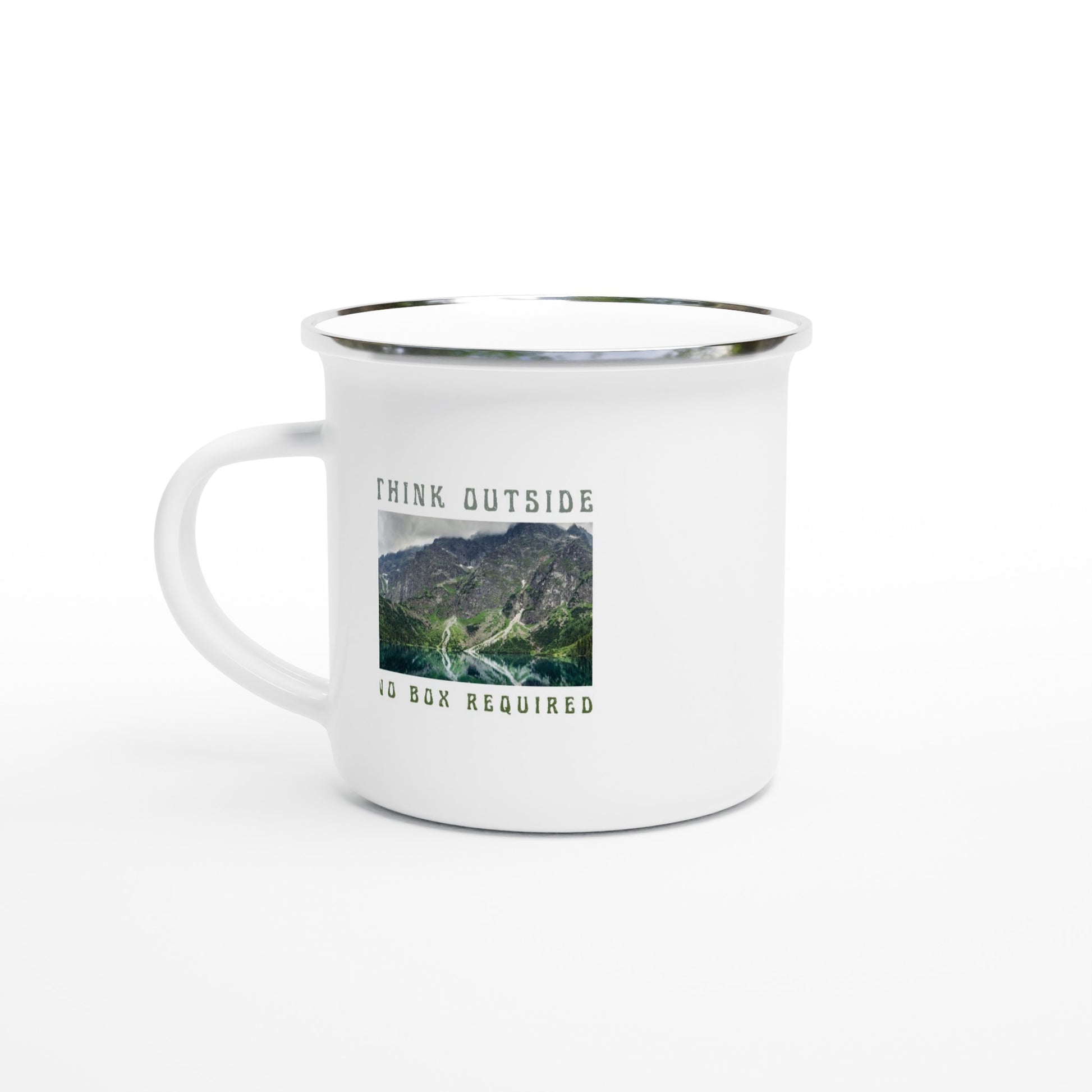 best camping mug think outside no box required enamel mug